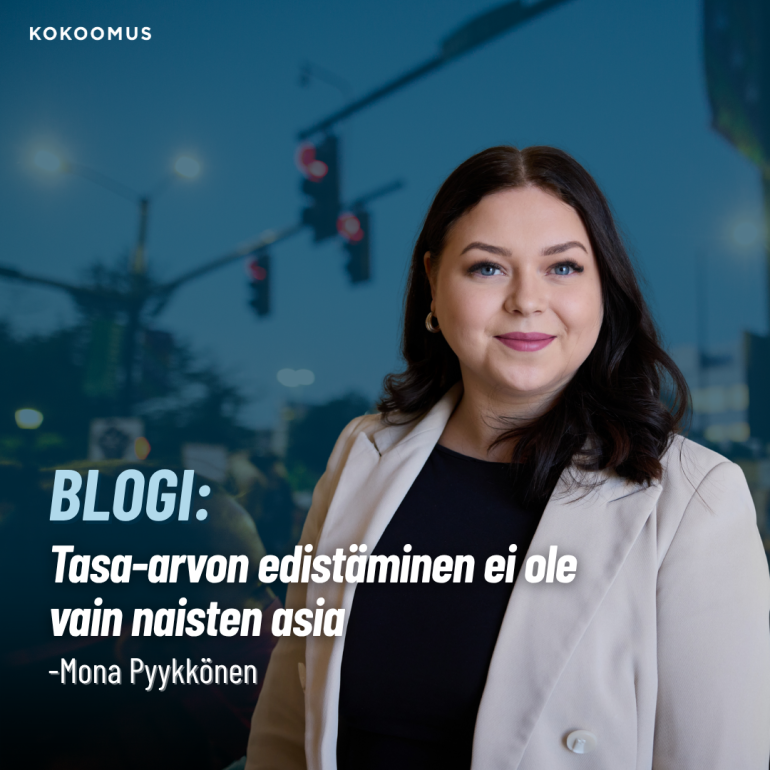 Hämeen Kokoomuksen varapuheenjohtaja Mona Pyykkönen kirjoittaa tasa-arvosta.