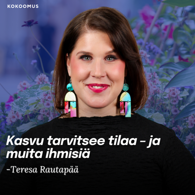 Teresa Rautapää kirjoittaa, että kiireisessä arjessa tarvitsemme aikaa myös toisille ihmisille ja uusille ajatuksille.